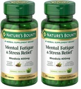 Nature's Bountyの精神的疲労とストレスの救済、Rhodiolaサプリメント、400 mg、カプセル、30カウント(パッケージ2)