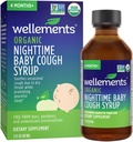 Wellements Organic Nighttime Baby Cough Syrup | Soothes Occasional Cough Due to Dry Throat While Promoting a Peaceful Night’s Sleep*, USDA Organic | 2 Fl Oz, 4 Months+