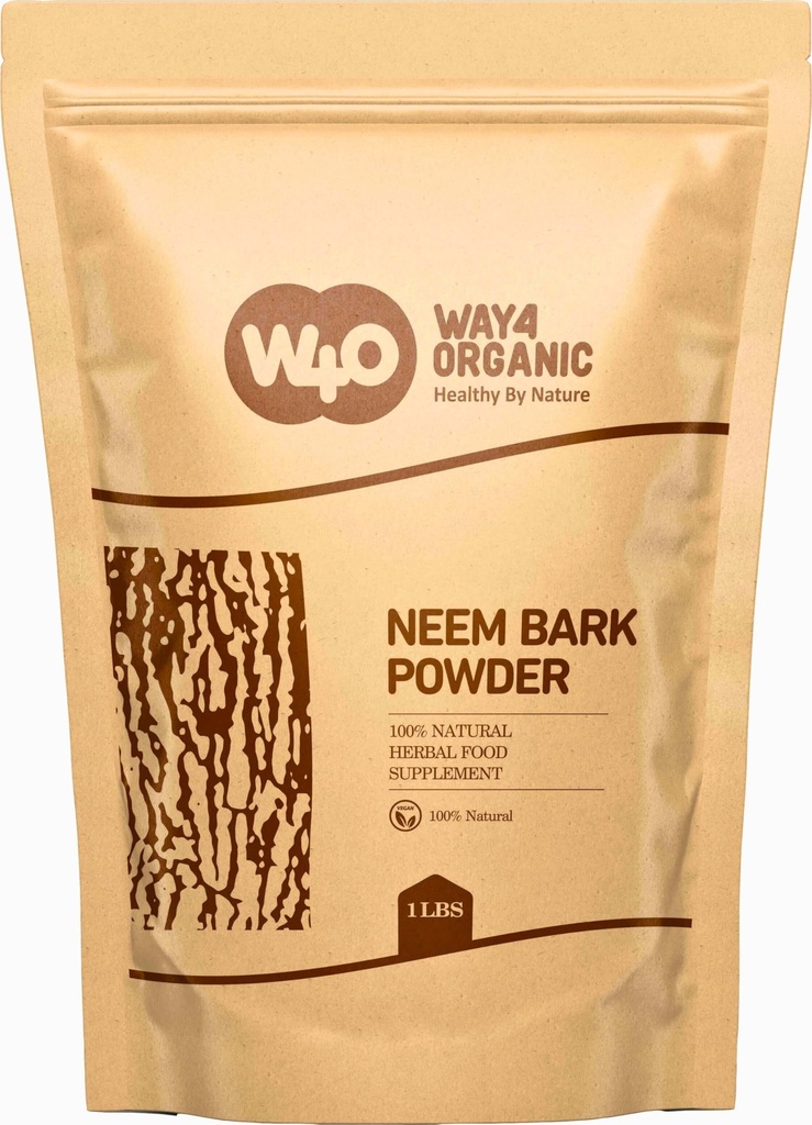 Neem 樹皮の粉 16 の Oz (1 の lb) - 歯科および消化器サポート - 歯の粉 - Way4Organic