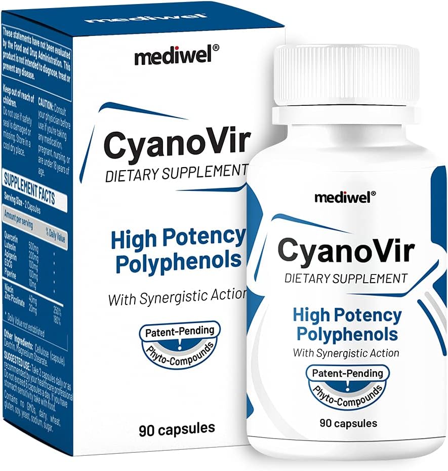 CyanoVir - 高度な免疫サポートフォーミュラ - Quercetin、Luteolin、Apigenin、EGCG - 免疫健康、細胞保護とリニュー、および呼吸機能を促進する - 米国製