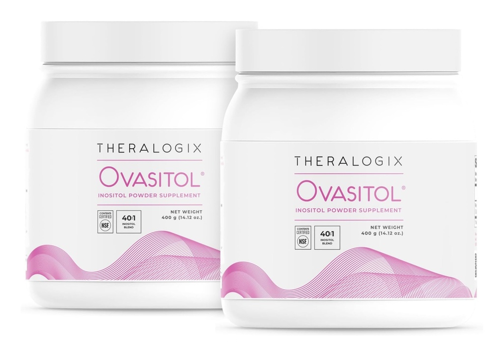 Theralogix Ovasitol Inositolパウダー - 180デイサプライ - Myo-Inositol&D-Chiro Inositol forホルモンバランス&Ovarian機能サポート* - NSF認定、(360サービング)、28.24オンス(パッケージ2)