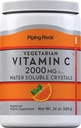 パイピングロックビタミンCパウダー | 24 oz | 2000mg | 水溶性結晶 | アスコルビン酸 | ベジタリアン・非GMO・グルテンフリーサプリメント