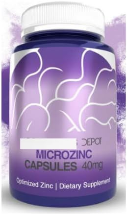 ターミナル MicroZinc のカプセル、40mg は亜鉛、365 の計算の食事療法の補足を最大限に活用しました