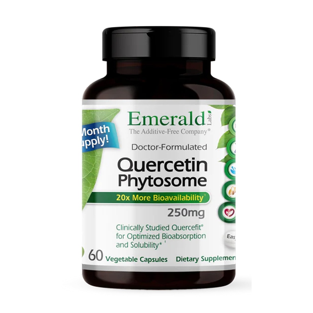 EMERALD LABS Quercetin Phytosome - Quercetin Complex for Immune サポート - ビーガン&グルテンフリー - 60野菜カプセル