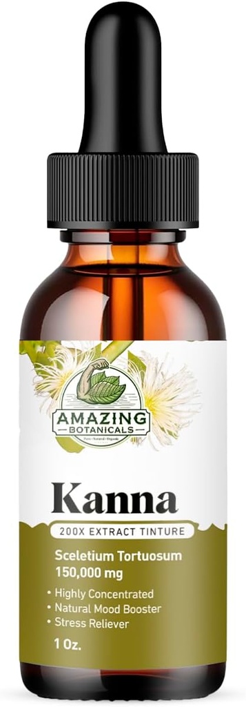 驚くべき植物のセレチウムTortuosum Kannaのエキスのチンキ200x Menstrum - 液体の補足– 30ml (1oz)