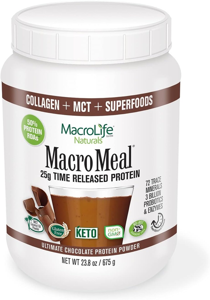 MacroLife Naturals MacroMeal Omni Protein - チョコレート - 15 サービング