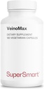 SuperSmart - VeinoMax(高度コンプレックス) - Diosmin、Hesperidin、馬のチェストナット、Vitexin - 静脈サプリメント  非GMO&グルテンフリー - 180ベジタリアンカプセル