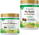 NaturVet Advanced Probiotics, Healthy Enzymes and PB6 Probiotic Supplement for Your Dogs Stomach, 120 Soft Chews & No Scoot for Dogs - 120 Soft Chews - Supports Healthy Anal Gland & Bowel Function