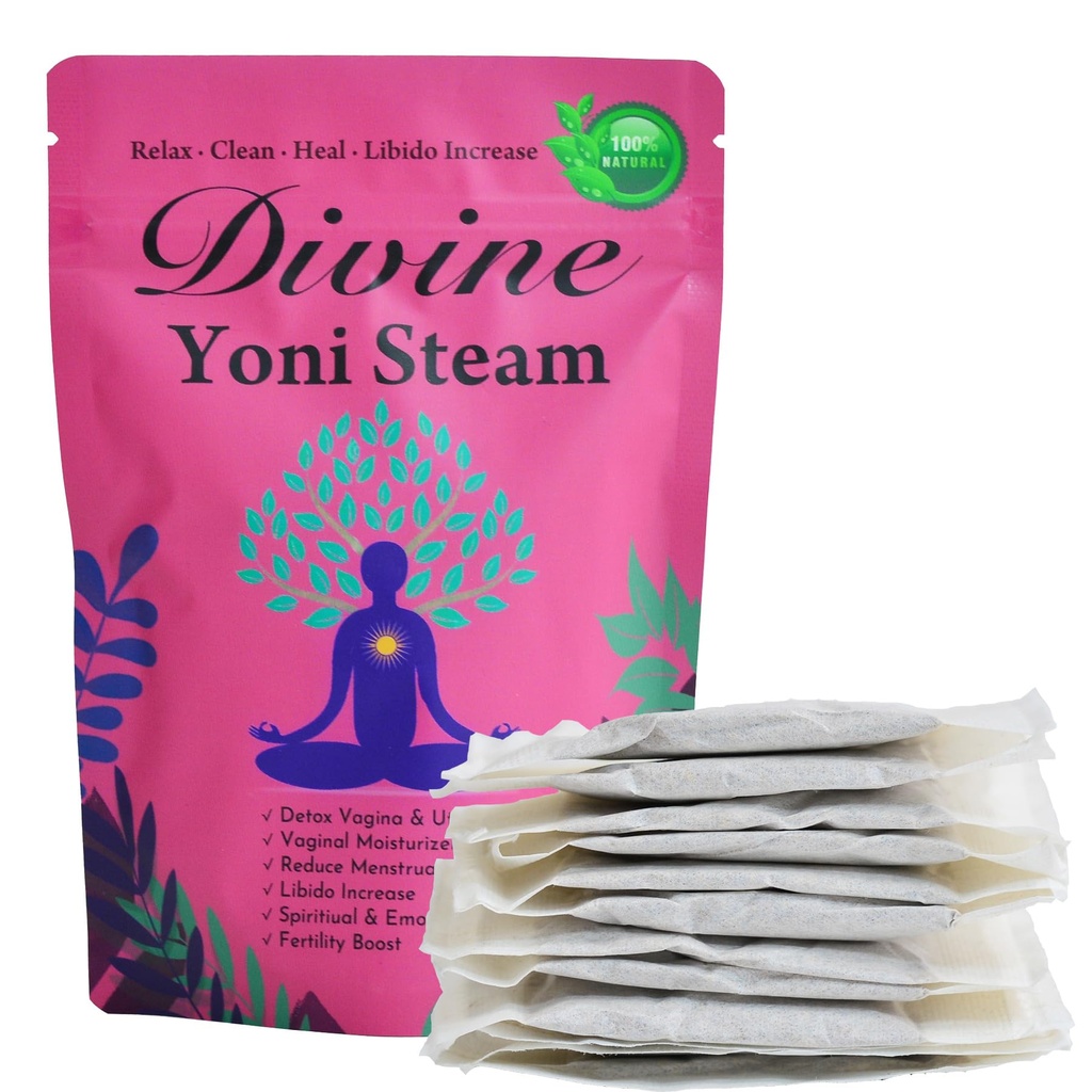 Hiherbs Yoni Steaming ハーブ, パック の 2 のための 女性クレンジング と Detox アット ホーム, 有機 Yoni 蒸気ハーブ pH バランス 12 バッグ