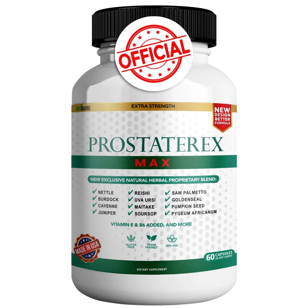 ProstateRex Max の余分強さの前立腺の健康サポート補足、Sw Palmetto、ビーガン、非 GMO、グルテンフリー– 60 カプセル (1)