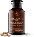モビタ発酵ビタミンC 250mg - 免疫ブースター、抗酸化保護、エイドコラーゲン合成と鉄吸収 - 有機、ビーガン、グルテンフリー、非GMO - 30日供給(ガラスボトル)