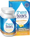 TheraTears 1200mg Omega 3 サプリメント 目栄養、有機亜麻仁トリグリセリドフィッシュオイルとビタミンE、90 カウント(パック3)