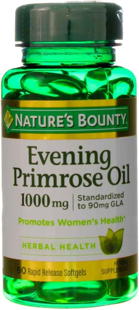 Nature's Bounty Evening Primrose オイル 1000 mg Softgels 60 ea