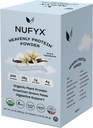 NUFYX® • 天国のプロテイン® パウダー • 世界で最も良い 100% オーガニック アメリカ 成長したエンドウ豆 • グルテンフリー • 低炭水化物 (クレミー ・ バニラ, 10 パケットの箱)
