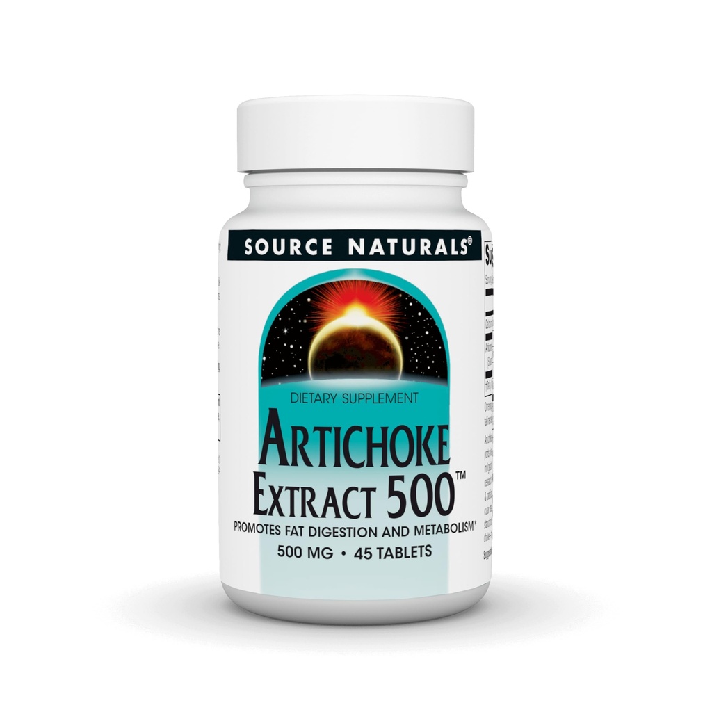 源のNaturalsのアーティチョークのエキス500のタブレット、45の計算