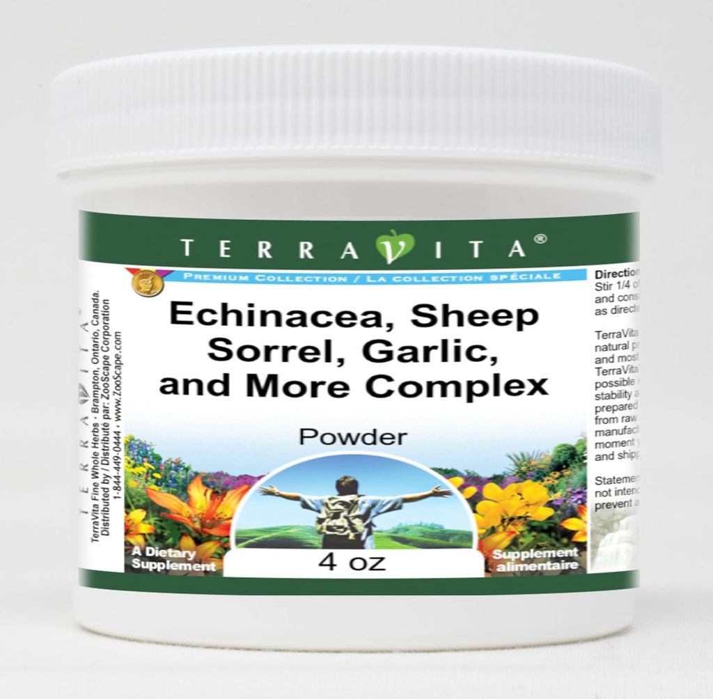 Echinacea、ヒツジのSorrel、ニンニクおよびより複雑な粉(4oz、ジン:516903) - 3パック