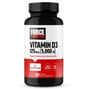 フォースファクタービタミンD3 5000 IU Softgels、免疫と骨の健康、優れた品質、保存料なし、120 Softgelsをサポートする高周波ビタミンDサプリメント