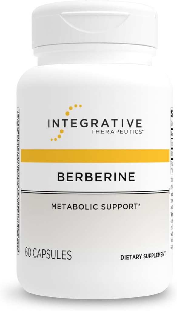 Integrative Therapeutics Berberine - セルラーエネルギー代謝とメタボリックサポートのためのサプリメント* - 乳液フリー&グルテンフリー - 60カプセル(60サービング)