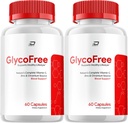 GlycoFreeカプセル、GlycoFreeアドバンストサプリメント、健康的なレベルを維持するためのすべてのナチュラルフォーミュラ、最大強度デイリーフォーミュラ、Glycoフリーカプセルレビュー(2パック - 120カプセル)