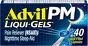 Advil PM Liqui-Gelsの痛みのRelieverおよび夜間睡眠の援助、痛みの軽減のためのIbuprofenの痛みの薬および睡眠の援助のためのDiphenhydramine HCL - 40の液体によって満たされたカプセル-大学に戻る