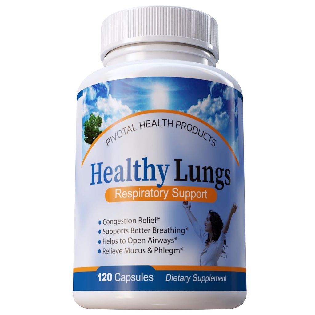 健康な肺 120 のカプセル-Lung 機能、Breathe のよりよい改良して下さい、Mucus、プレングムおよびアレルギーをすぐに停止して下さい。 すべての自然な肺の健康の補足とすぐに救助を得る