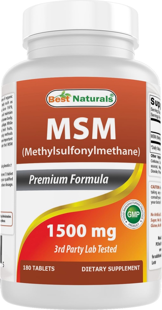 ベストナチュラル MSM 1500 mg 180錠