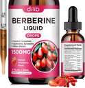 Berberineの補足の液体の低下-Ceylonのシナモン、ビターメロン、免疫、消化システム及び中心の健康、自然ないちごの味、2 Fl Ozが付いているBerberine HCL 1500mg