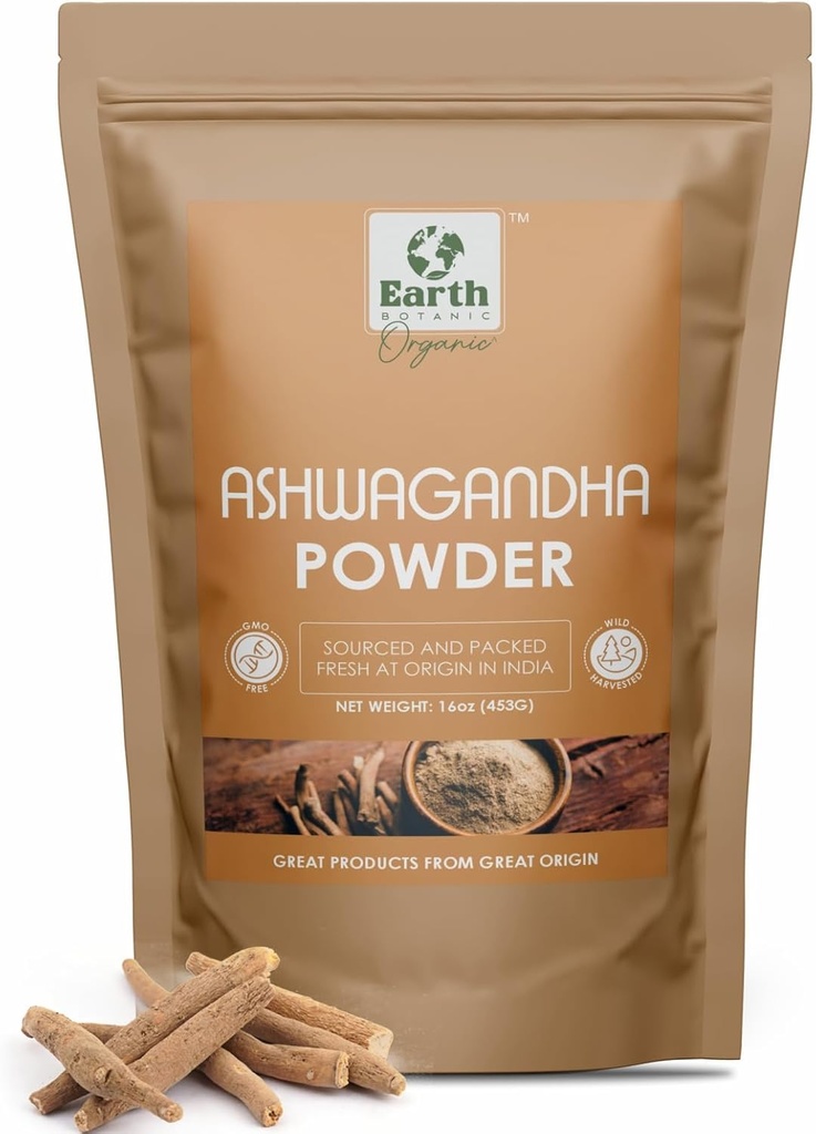 Ashwagandhaの根の粉453g (16のoz) - 非GMO及びグルテンフリー-インドから出されるwithania Somnifera (1のパッケージ)