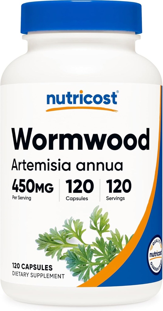 Nutricost Wormwoodカプセル450mg 120カプセル - ベジタリアンキャップ、グルテンフリー、非GMO