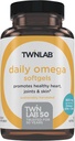 Twinlab毎日のオメガSoftgels - 関節の健康と脳の健康の魚油サプリメント - 800 mg、30 Softgels