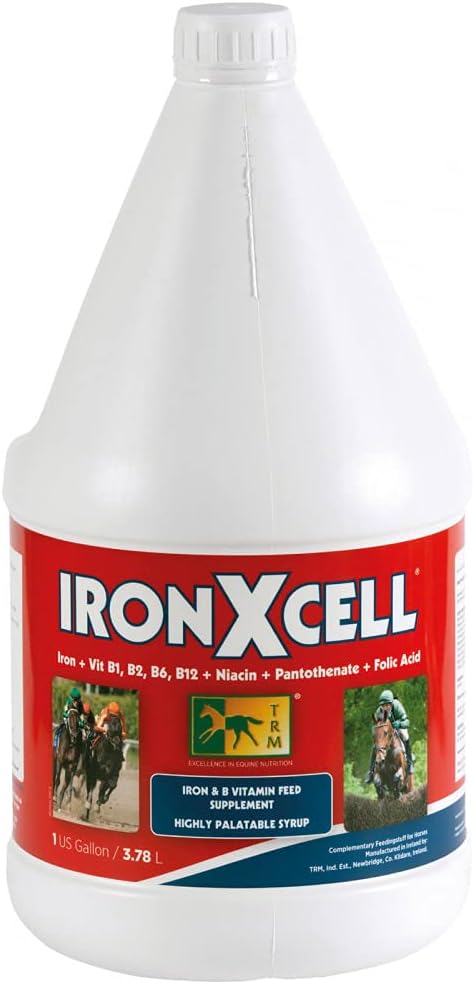 TRM IronXcellの液体ホースは、健康な代謝とヒンドゥー教のためのサプリメントをフィード | 増加エネルギーとパフォーマンス - 126 fl oz/1 US Gal (3.78 リットル) - 126 fl oz (1 アメリカ Gal)