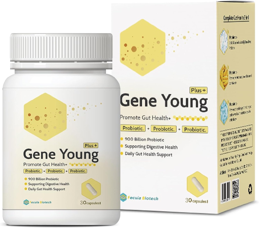 腸の健康のためのシンバイオティクス | 3-in-1 毎日のプレバイオティクス、消化器の健康、血栓及び免疫サポート | 30 カプセル