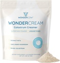 WonderCow Bovine Colostrum Superfood Creamer サプリメントパウダー w/Organic Lions マッシュルーム&ココナッツミルクパウダー MCT | 機能性砂糖無料 Keto コーヒー、スムージー&ドリンク ミックス 無添加