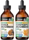 BIO KRAUTER チャガ マッシュルーム 4 Fl. Oz. & Cordyceps マッシュルーム 4 Fl. Oz.