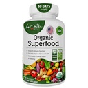 オーガニックスーパーフードグリーンフルーツとベジギーコンプレックス - 14グリーンと14フルーツと栄養補助食品は、抗酸化有機成分非GMO 60カプセルで豊富に含まれています