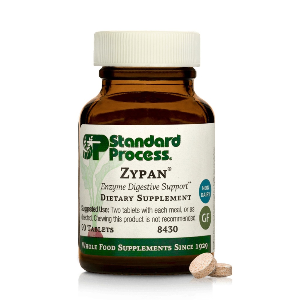 標準プロセスZypan - 消化の健康サポートサプリメント - Pancreatin、Betaineの塩酸塩及びペプシンとのHCIの補足-サポート マクロ栄養の消化 - 90のタブレット