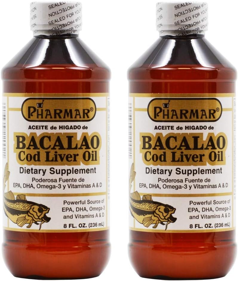 Aceite De Higado De Bacalao 8 Oz. Cod 肝油 2-パック