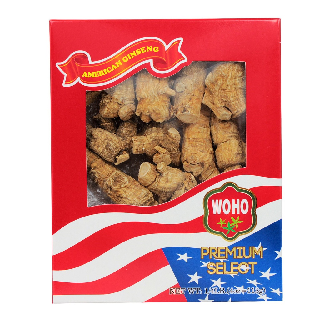 WoohooナチュラルWOHO #109.4ショートジャンボアメリカンジンセンルーツ4ozボックス