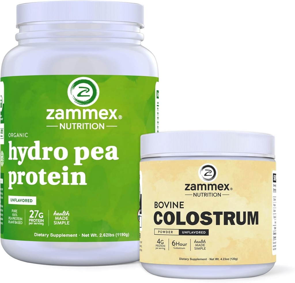 Zammexのエンドウ豆の蛋白質の粉+牛のColostrumの粉