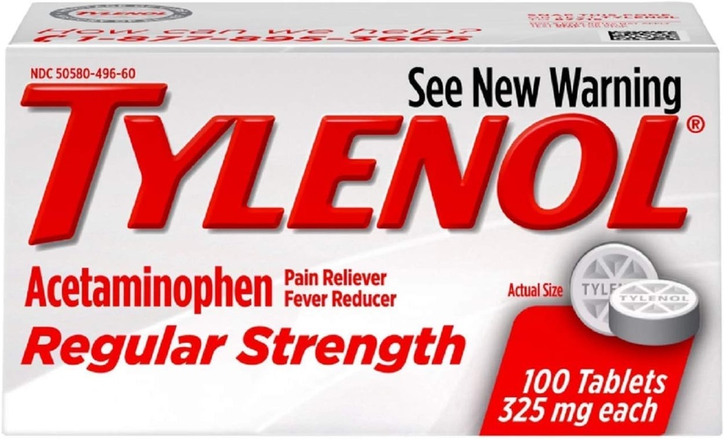 TYLENOL TABS REG/STR 100 6パック
