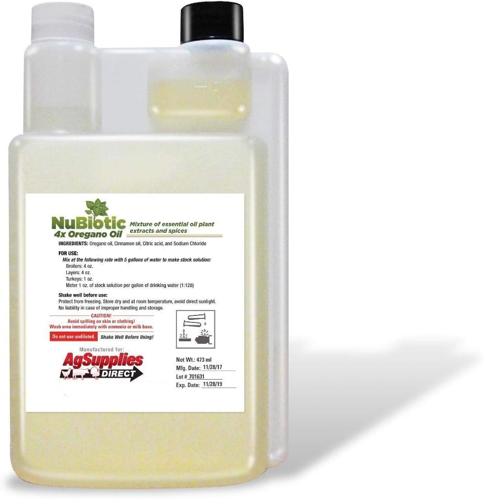 チキン&トルコのための4X濃縮オレガノオイル - 32 OZ