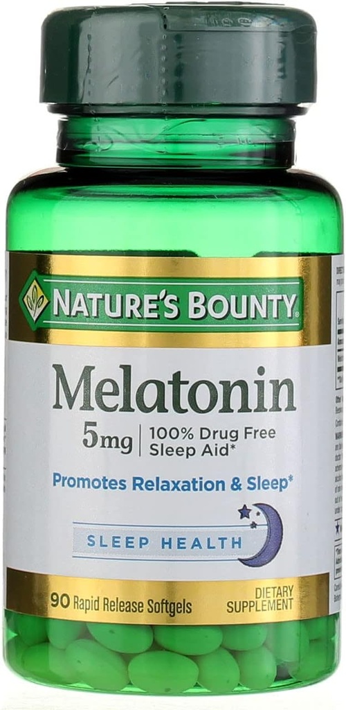 Nature's Bounty Melatonin 5mg、60錠