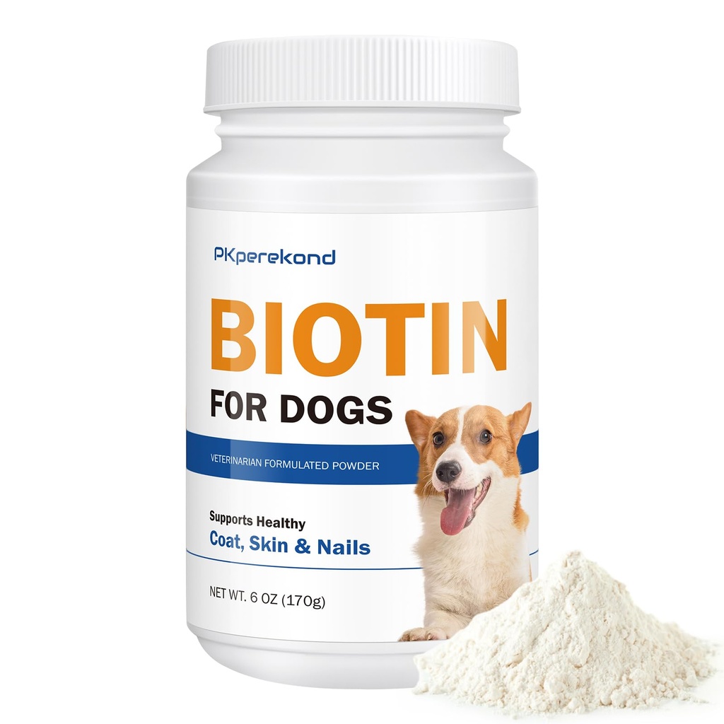 犬のためのBiotinは、光沢があるコートおよび健康な皮を支えます、犬の釘、犬の取除くことのためのBiotinの粉の補足、犬のための乾燥した皮の救助、6つのoz増強します