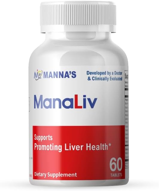 Manna ManaLivは肝臓の健康60のタブレットの促進を支えます