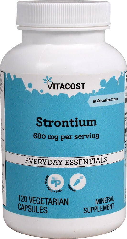 NSI Strontium - 680 mg/サービング - 120 ベジタリアンカプセル