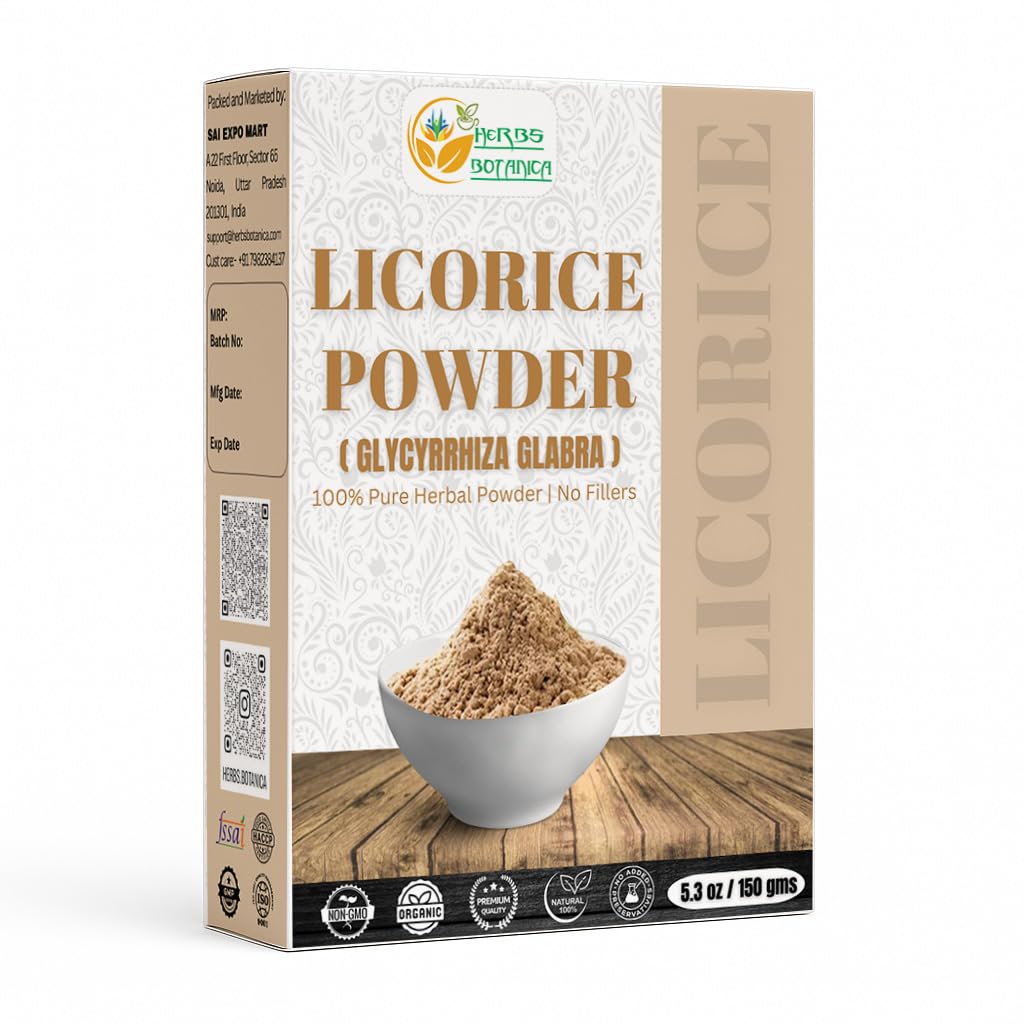 ハーブのほうtanica の Licorice の粉 100% の草の茶、スキン ケアおよび DIY の美の自然な Licorice の根の補足 5.3 oz の Resealable のパックのための純粋で及び自然な Licorice の根の粉