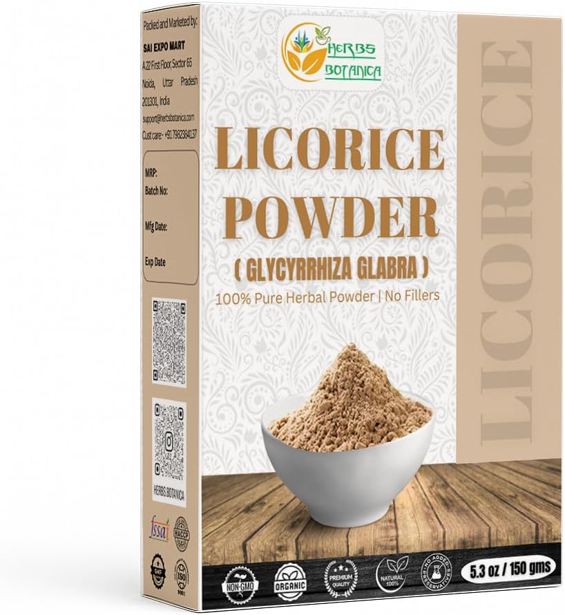 ハーブのほうtanica の Licorice の粉 100% の草の茶、スキン ケアおよび DIY の美の自然な Licorice の根の補足 5.3 oz の Resealable のパックのための純粋で及び自然な Licorice の根の粉