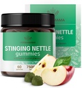 HERBAMAMA Stinginging Nettle Gummies - 女性と男性のための尿路支援のためのイラクサの根本抽出物7500mg - 完全菜食主義者の非GMOのウリカのサプリメント - 60ペクチンベースのApple風味の咀嚼