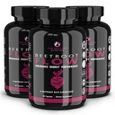 ENCLARE NUTRITIONビートルートパウダーカプセル、ビートルート1300mg。 男性のためのニトリ酸化物サプリメント、女性、エネルギー、脳、アスレチックパフォーマンス、心臓健康非GMO 180ctのための腸の健康をサポート(3)