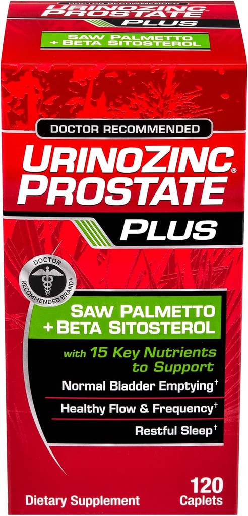 Urinozinc の前立腺のプラスは、人のための Palmetto 及びベータ Sitosterol の補足を、減らします頻繁な Urination (2 か月の供給、120 の計算)見ました
